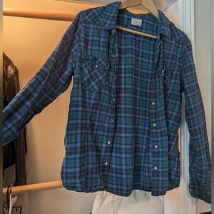 Levi's Blue/Green Flannel Shirt